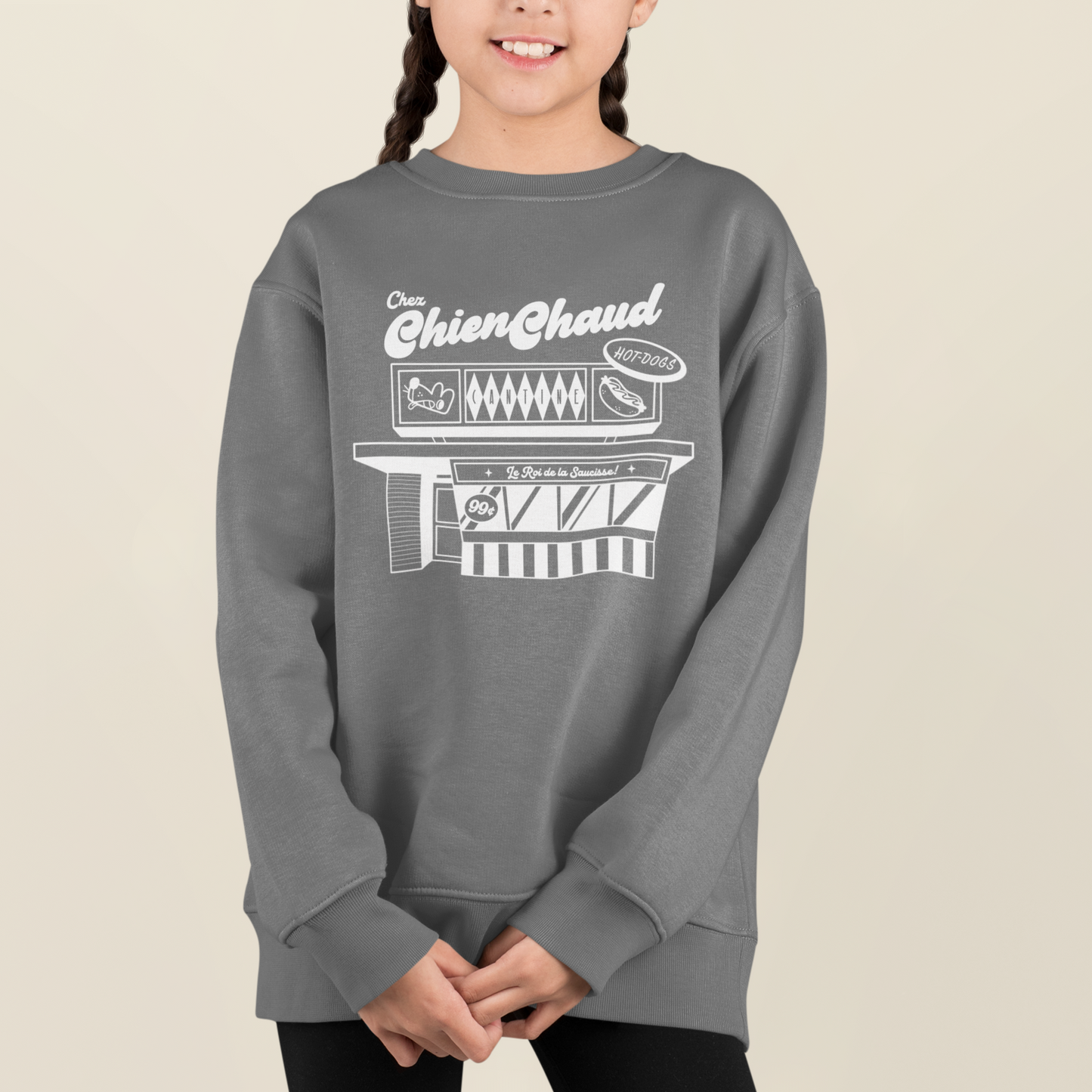 Enfant - Chien Chaud - Cantine - Crewneck
