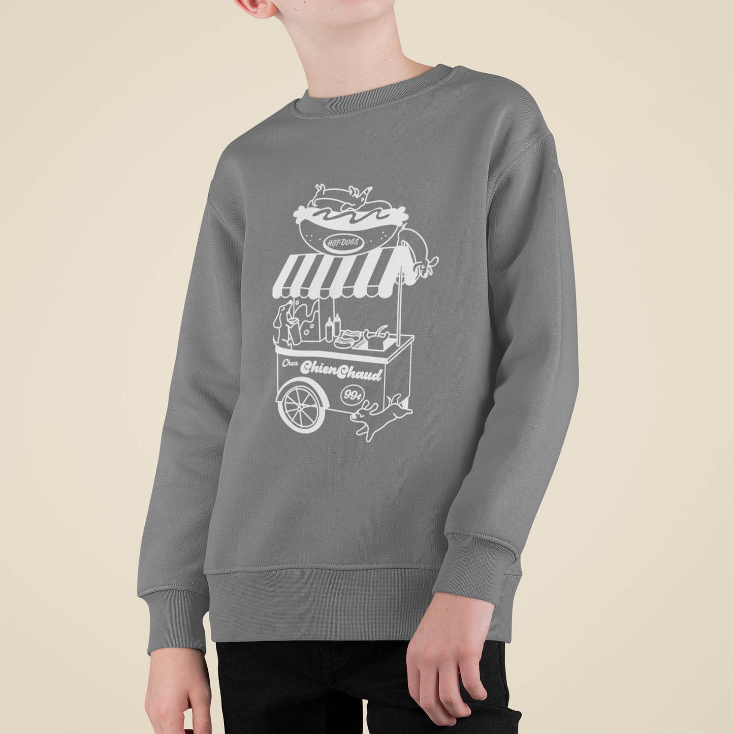 Enfant - Chien Chaud - Stand - Crewneck