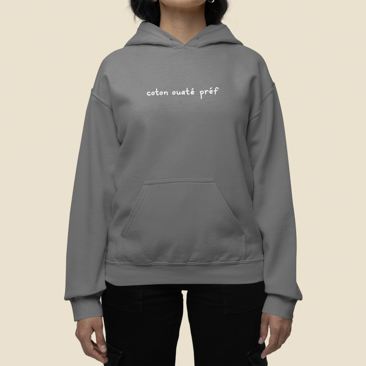Coton Ouaté Préf - Hoodie Brodé