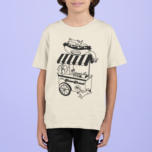 Enfant - Chien Chaud - Stand - t-shirt