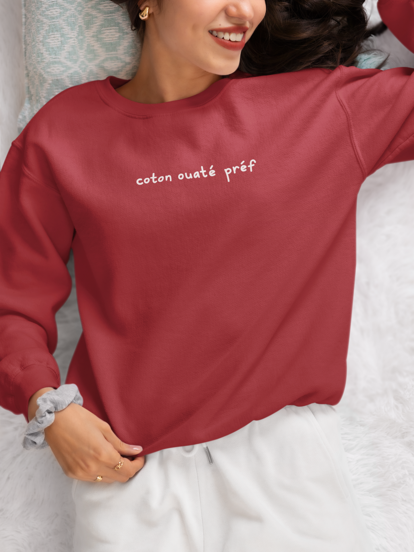Coton Ouaté Préf - Crewneck Brodé