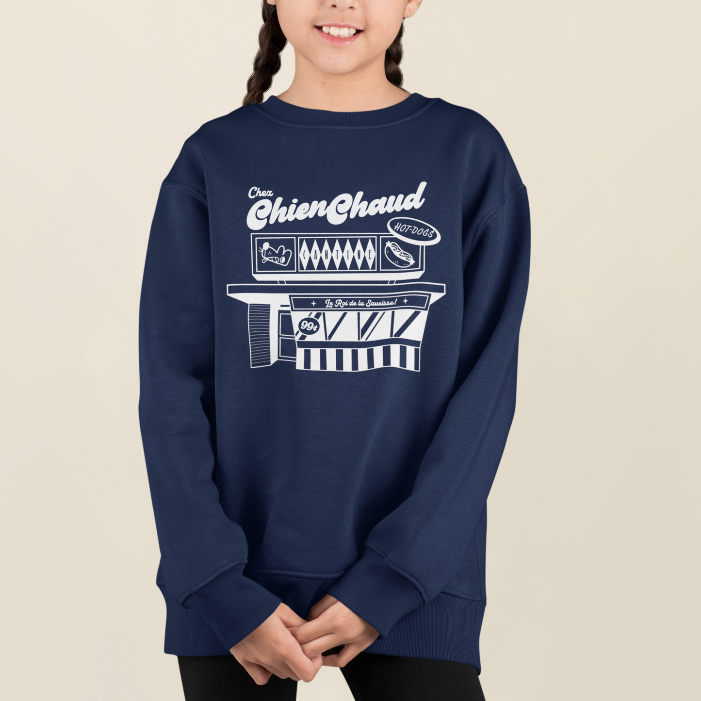 Enfant - Chien Chaud - Cantine - Crewneck