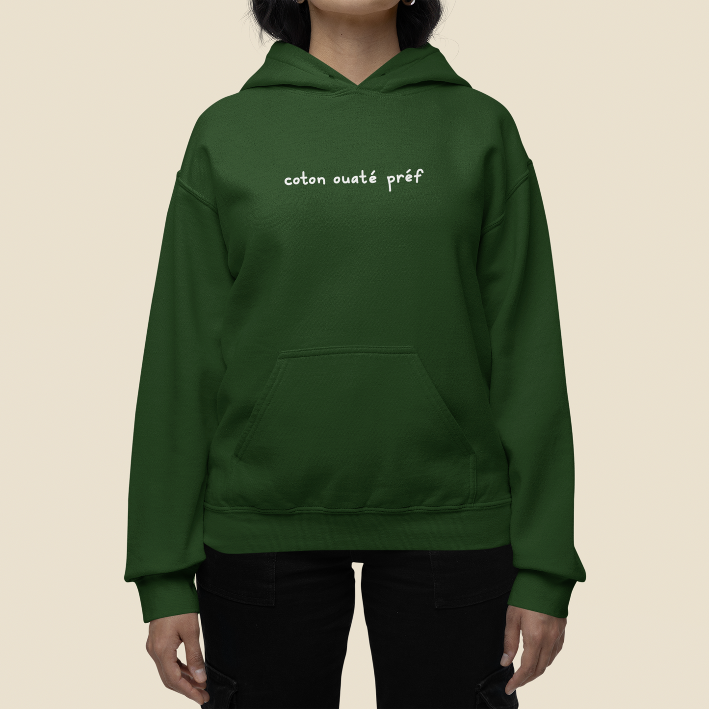 Coton Ouaté Préf - Hoodie Brodé