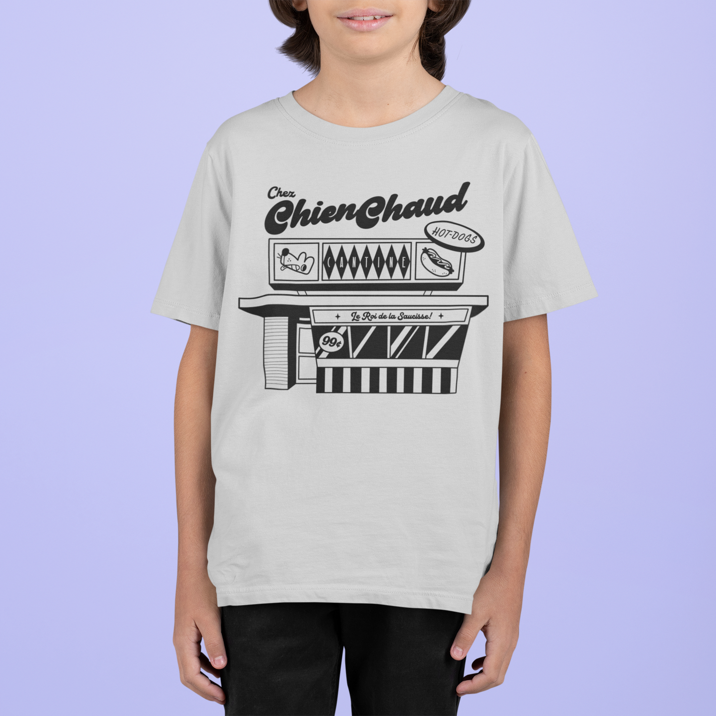 Enfant - Chien Chaud - Cantine