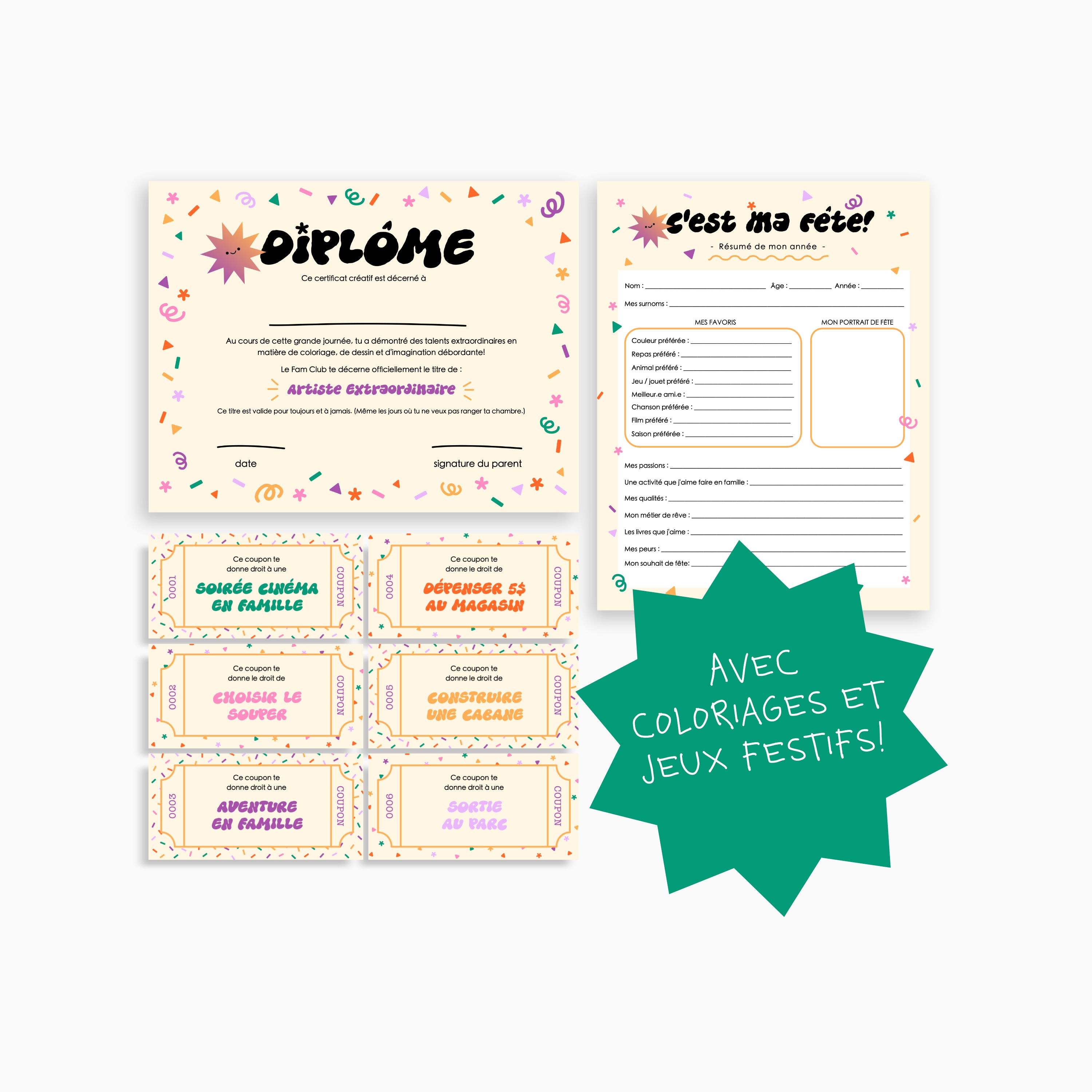Ma fête créative - EN FAMILLE