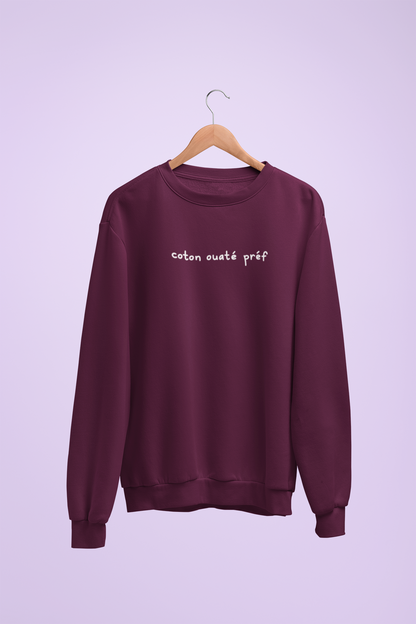 Coton Ouaté Préf - Crewneck Brodé