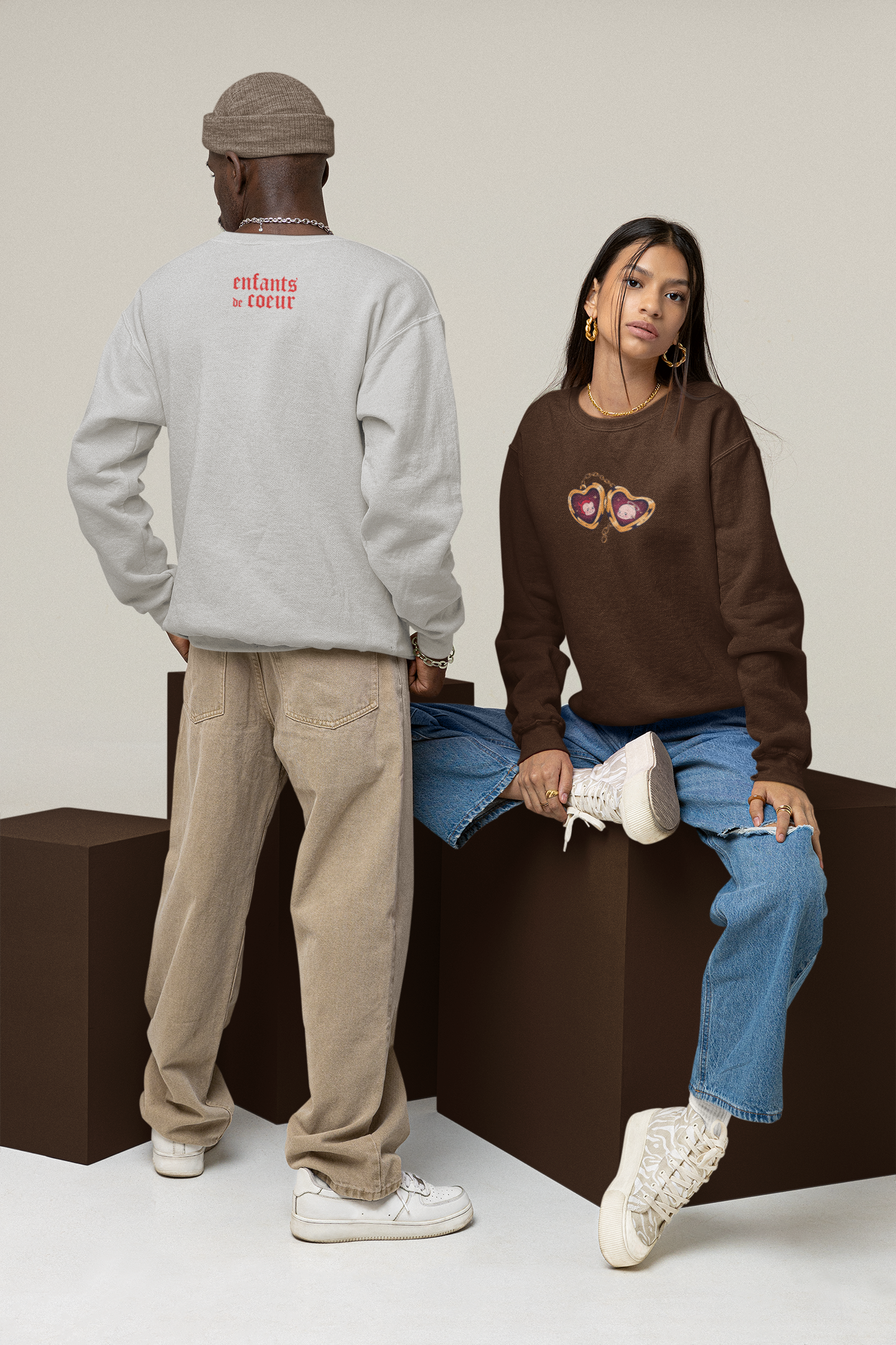 Kewpie Locket - Crewneck