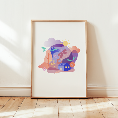 affiche-enfant-dopamine-decor-chambre-bebe